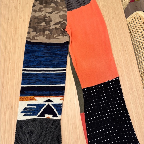 RCYCLD Women’s knit patchwork pants Sz S - Picture 10 of 11